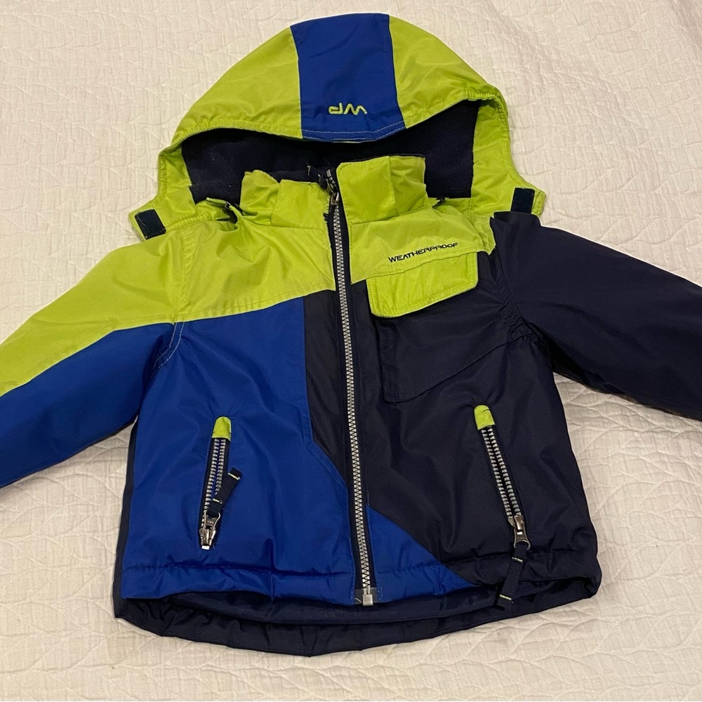 Weatherproof matching snowbib and snow jacket 2T